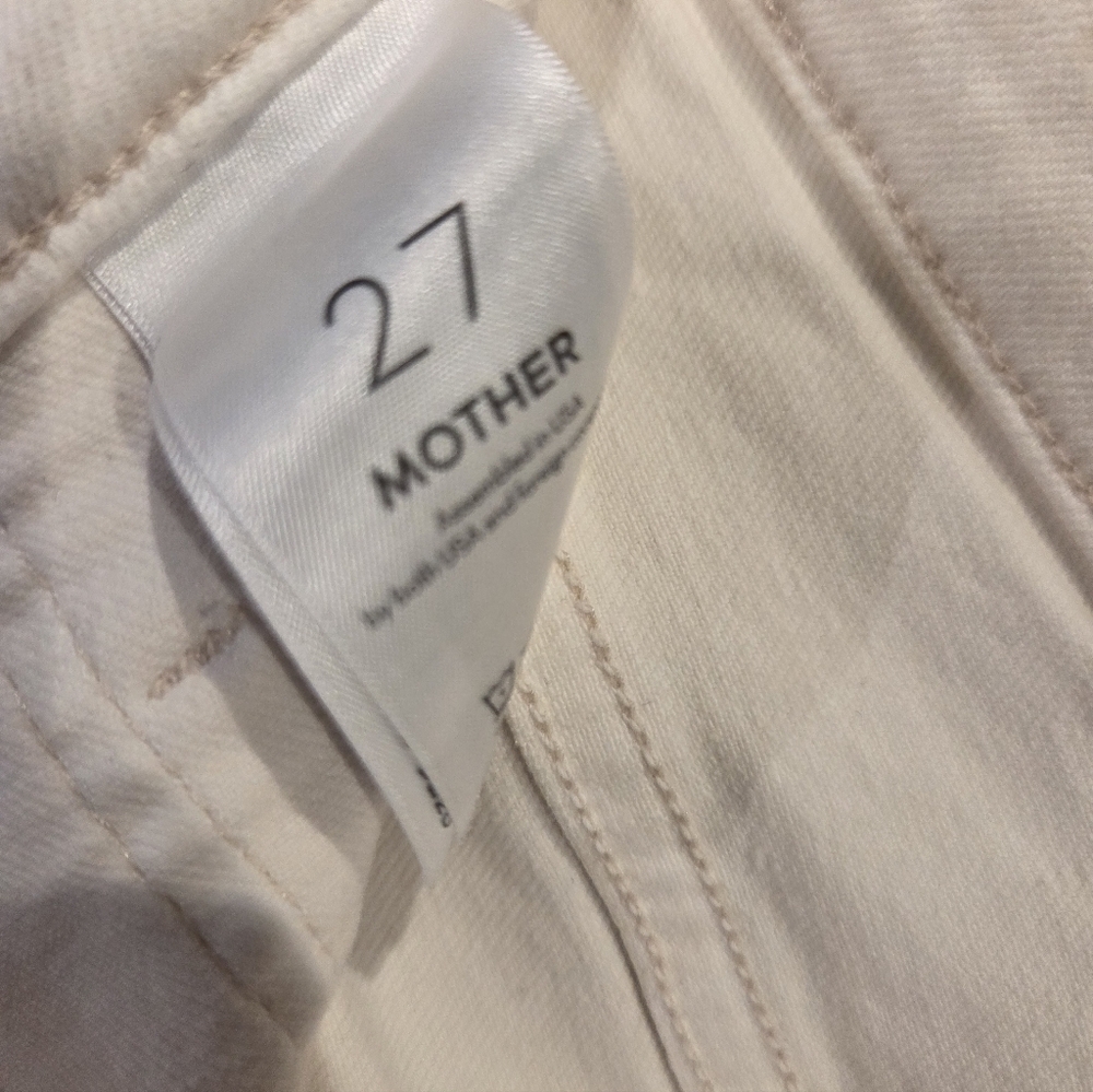 MOTHER Beige Cropped High-Waist Ankle Pants - Picture 10 of 11